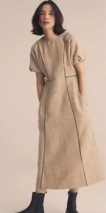 randeboo Tweedpuffdress [beige]