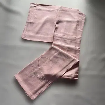 기모노 순수 실크 츠케사게 핑크