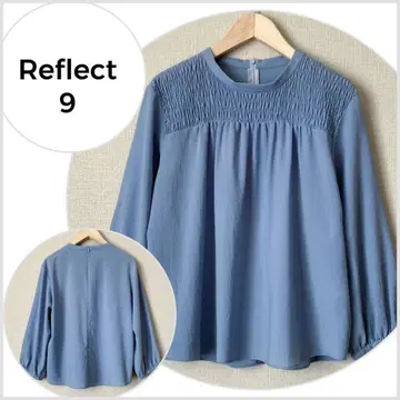[ 새상품급 ] Reflect 스모킹 디자인 블라우스