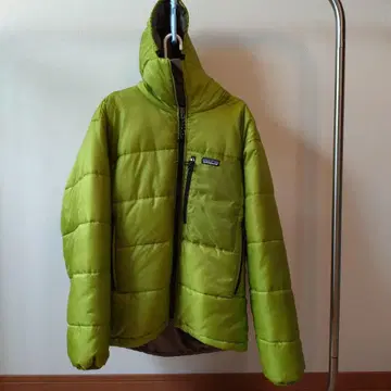 Patagonia 후드 부착 게코 그린 다운 자켓