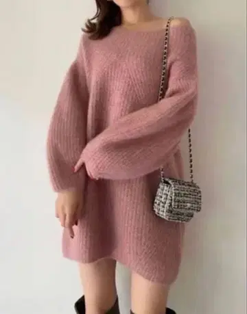 snidel 라쿤 미니 니트 원피스