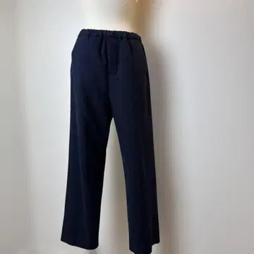 새상품 미즈이로 인드 네이비 허리밴딩 와이드 팬츠