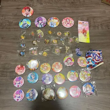 프리큐어 캔뱃지, 아크릴 키링, 메탈 참 세트 50개 이상