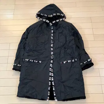 11.8 리버서블 코트 퍼 바스락 블랙 사이즈 표기 없음