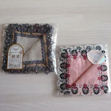 치카자와 레이스 타월 손수건