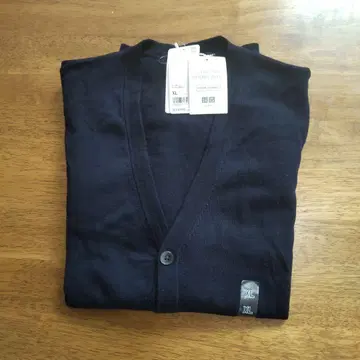 네이비 울 가디건 XL 사이즈