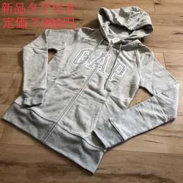 새상품 GAP 로고 후드티 XXS 라이트 그레이