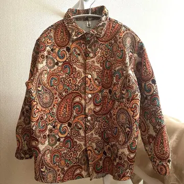 페이즐리 무늬 긴팔 셔츠