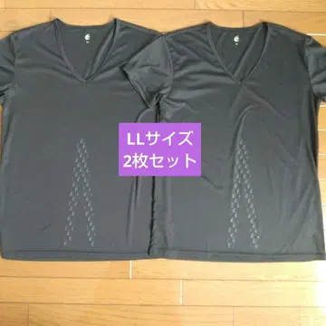 리라이브 셔츠 블랙 남성용 LL 사이즈 2장 세트