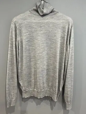 JOHN SMEDLEY 터틀넥 니트 실버 메리노울