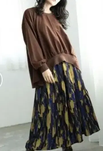 2025년 구매 오즈모시스 프린트 개더 스커트