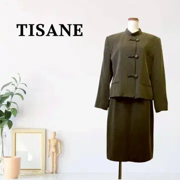 zG545 [ M ] TISANE 셋업 마오 칼라 펜슬 스커트