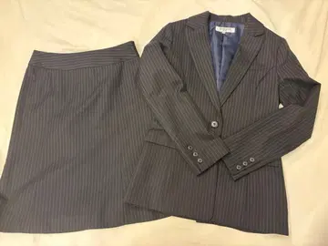 내추럴 뷰티 베이직 스트라이프 스커트 수트 상하의 세트 M S