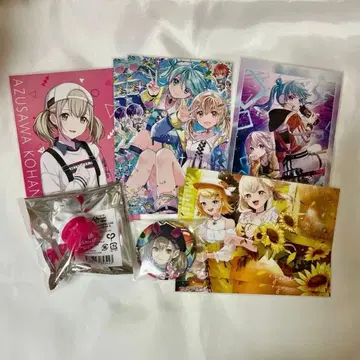 프로세카 아즈사와 코하네 엽서 특전 캔뱃지 세카라이 링 라이트