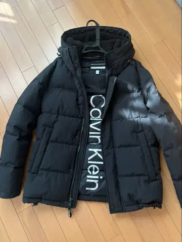 캘빈 클라인 진스 블랙 다운 자켓