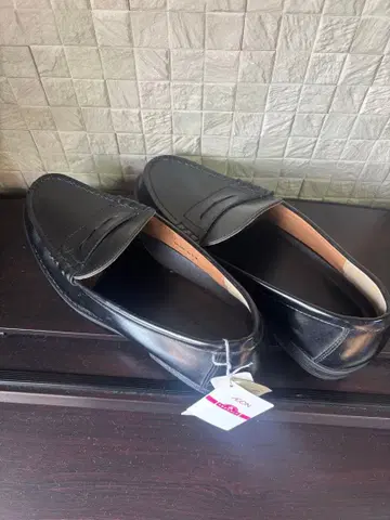 AEON 이온 인조 가죽 블랙 로퍼 새상품 26.5cm