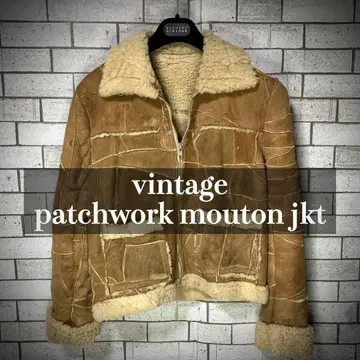 [ 레어 ] [ vintage 무스탕 ] 가죽 자켓 숏 기장 크롭