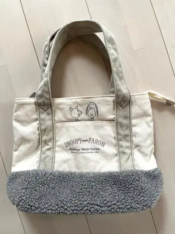 SNOOPY meets FARON 그레이 보아 토트백