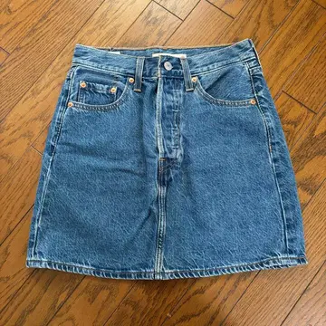 Levi's 데님 미니 스커트 W25 RIBCAGE SKIRT