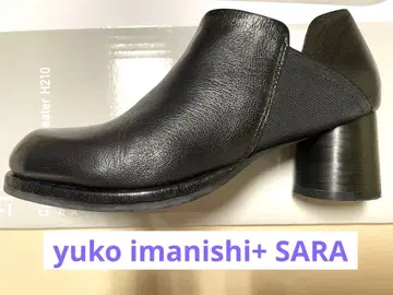 [ 새상품급 ] 유코 이마니시 가죽 숏부츠 블랙 SARA