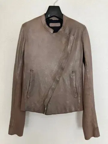 REHARD 베이지 가죽 자켓