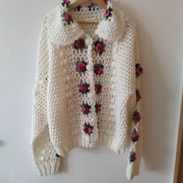 merry jenny 메리제니 크로셰 가디건 아이보리