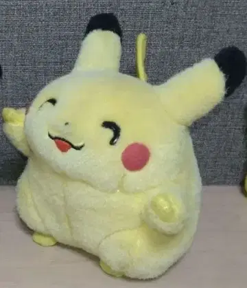 초기 방긋 만세 피카츄 당시 물건 레어 봉제 인형