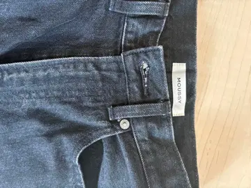 MOUSSY 와이드 스트레이트 데님