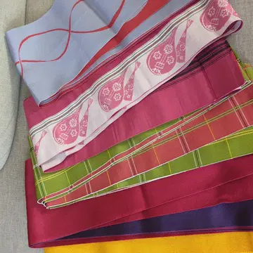 다채로운 반폭 오비 세트