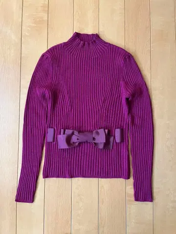 M'S GRACY 퍼플 니트 스웨터 사이즈 38