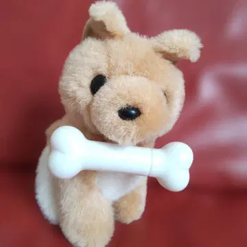 구 산리오 뼈다귀를 문 강아지 봉제 인형