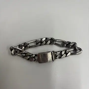 멕시코 빈티지 실버 체인 팔찌