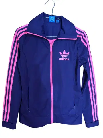 adidas 집업 트랙 자켓 퍼플/핑크