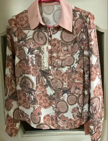 eimy istoire 성인 핑크 계열 긴팔 셔츠 택 포함 프리 사이즈