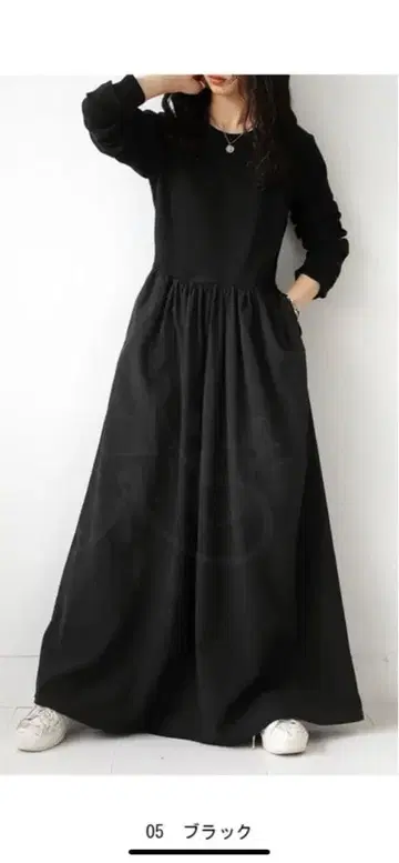 블랙 롱 원피스 프리 사이즈