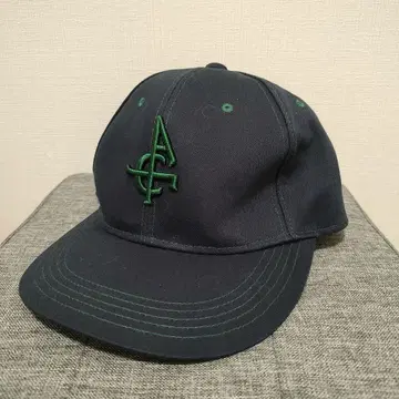 네이비 야구 모자 그린 자수