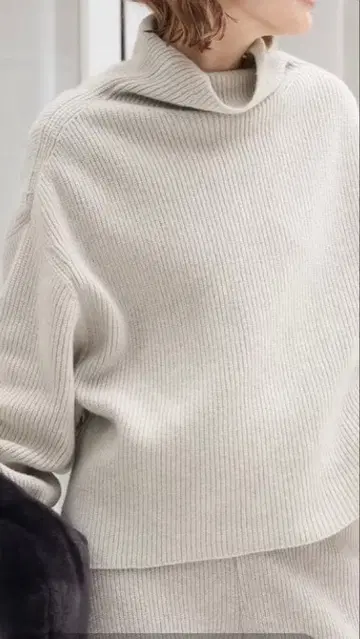 Deuxieme Classe BLANC 아제 터틀넥 베이지