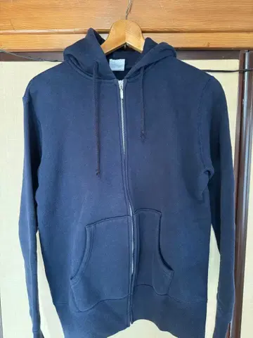 LOOPWHEELER 네이비 풀 집업 후드티 M