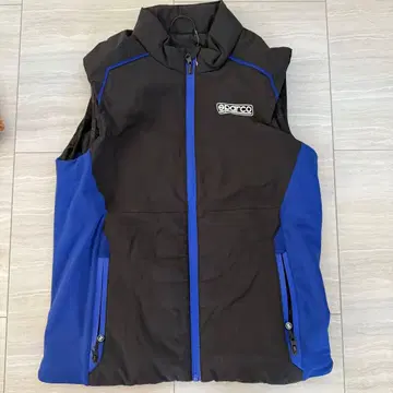 Sparco 집업 베스트 M 사이즈 블랙/파랑