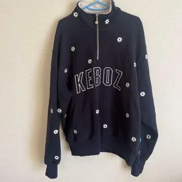 KEBOZ 하프 지퍼 트레이닝복 블랙