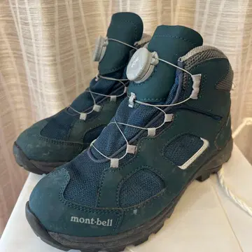 mont-bell 방수 트레킹 슈즈 다크 블루 21cm BOA