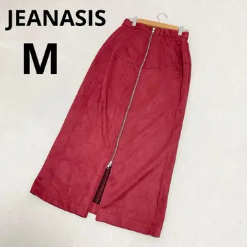 JEANASIS 지나시스 스웨이드 롱 타이트 스커트 무지 레드 M