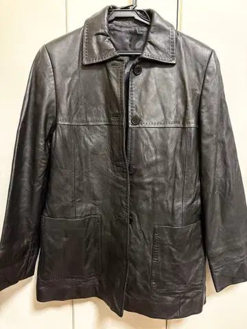 가죽 아우터 자켓 블랙 사이즈 42