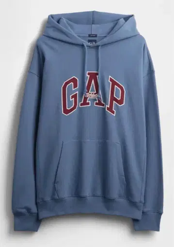 헤비 웨이트 오버 사이즈 GAP 로고 후드티 블루