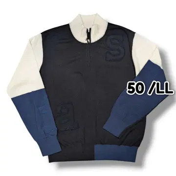 산타페 Santa Fe 로고 하프 지퍼 니트 50 LL da6