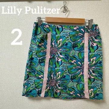 1점 한정 Lilly Pulitzer [ 2 ] 플라워 타이트 스커트