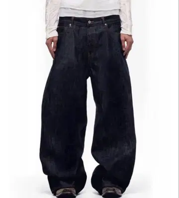 G.E.E.K 배기 데님 리지드 데님 S 사이즈