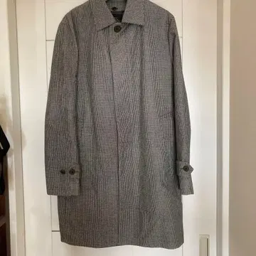 UNITED ARROWS TOKYO 스텐카라 코트 그레이 체크 무늬