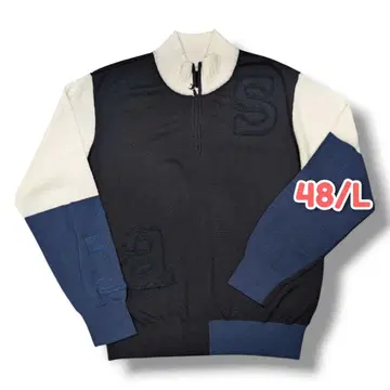 산타페 Santa Fe 로고 하프 지퍼 니트 48 L ga6