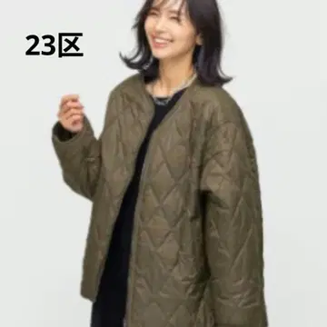 23구 충전솜 리버서블 코트 아우터 베이지 계열 루즈한 사이즈
